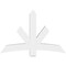 Ekena Millwork Alberta Architectural Grade PVC Gable Bracket, 60"W x 40"H x 6"D x 6"F, 16/12 Pitch GBP060X40X0606ALB00 - alternate 4